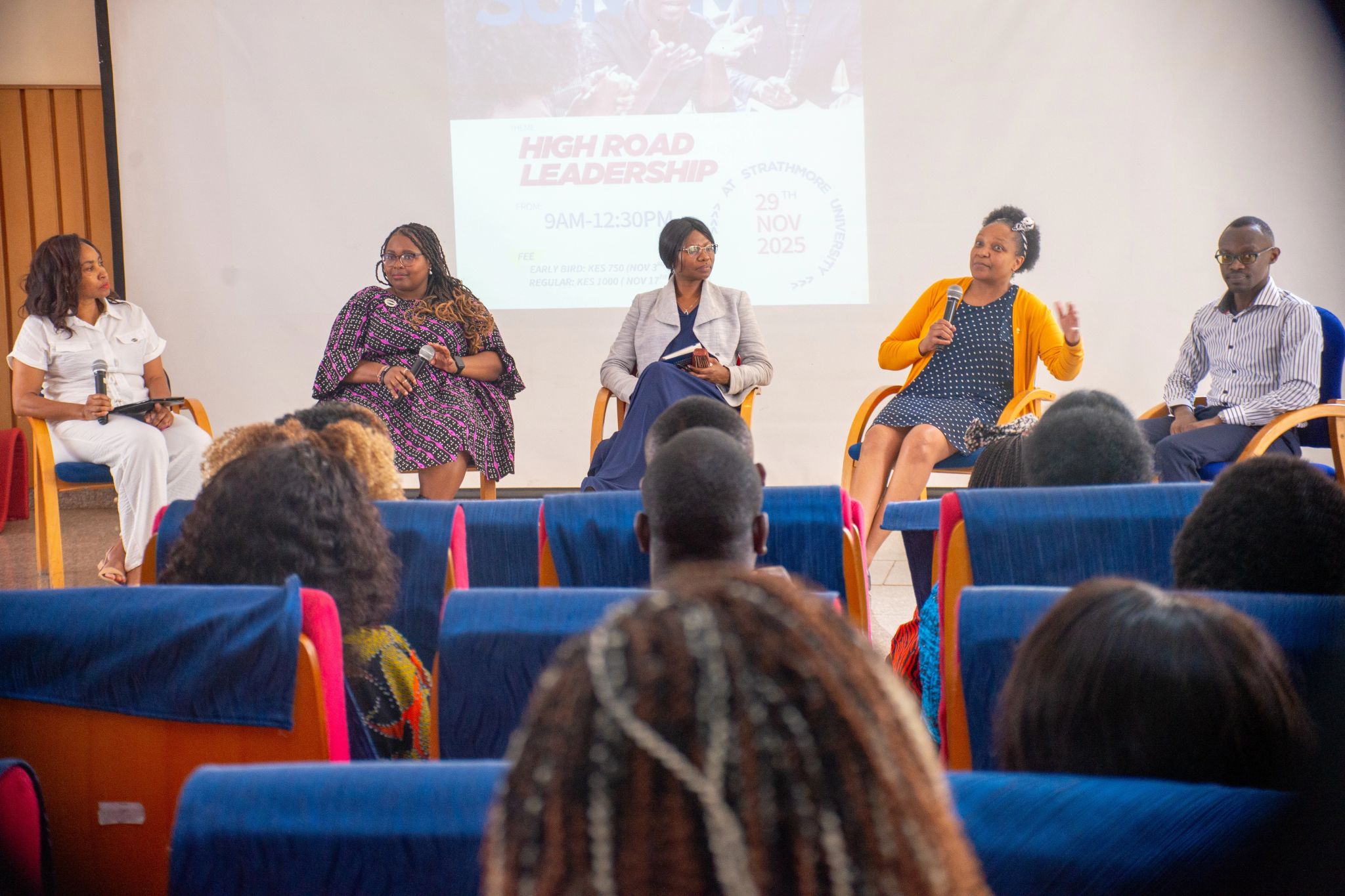 Princess Eguchi moderating executive panel